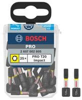 2607002805 - BOSCH - PROFESSIONAL / BLUE - 2607002805 - TORX IMPACT CONTROL BITS - T20 (25PC)