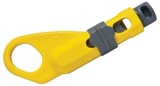 VDV110-095 - KLEIN TOOLS - VDV110-095 - Cable Stripping Tool, Coax, Radial, 6.3 mm - 7.94 mm Stripping Capacity, Yellow, Grey