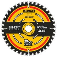 DT10640-QZ - DEWALT - DT10640-QZ - 165mm x 40T x 20mm Extreme Cordless TCT Circular Saw Blade