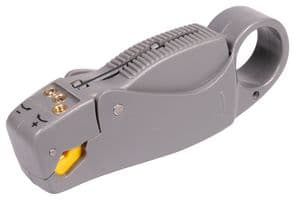 6PK-322 - DURATOOL - 6PK-322 - Coaxial Cable Stripper with Adjustable Blade Depth and Self Regulating Stripping Method