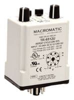 TR-6312U - MACROMATIC CONTROLS - TR-6312U - TIME DELAY RELAY, DPDT, 0.2H-2H, 240V