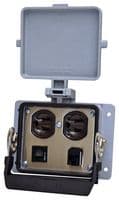 8000-0100/1000-0359 - WAGO - 8000-0100/1000-0359 - METAL ENCLOSURE, 2PORT, CAT 5E ENET