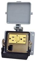 8000-0100/1000-0362 - WAGO - 8000-0100/1000-0362 - METAL ENCLOSURE, 2PORT, CAT 5E ENET