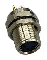 856-003-213R004 - NORCOMP - 856-003-213R004 - SENSOR CONN, M8, 3POS, RCPT, PANEL
