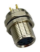 856-004-213R004 - NORCOMP - 856-004-213R004 - SENSOR CONN, M8, 4POS, RCPT, PANEL