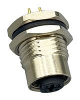 860-B04-213R004 - NORCOMP - 860-B04-213R004 - SENSOR CONN, M12, 4POS, RCPT, PANEL