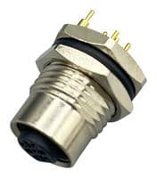 860-B05-2G3R004 - NORCOMP - 860-B05-2G3R004 - SENSOR CONN, M12, 5POS, RCPT, PANEL