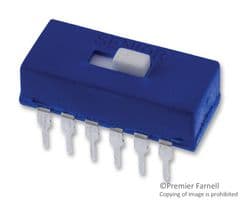 SPC21205 - MULTICOMP PRO - SPC21205 - SWITCH, SLIDE, 4PDT, 300mA, 125V, THOUGH