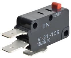 V21-1C6(IN) - OMRON ELECTRONIC COMPONENTS - V21-1C6(IN) - MICROSWITCH, PLUNGER, SPDT, 12A, 30VDC