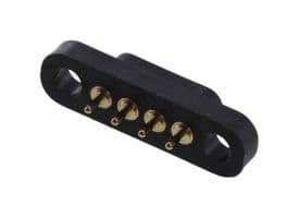 858-22-004-10-001101 - MILL-MAX - 858-22-004-10-001101 - SPRING LOADED CONNECTOR, 4POS, 4MM, TH