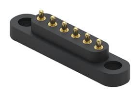 858-22-006-30-001101 - MILL-MAX - 858-22-006-30-001101 - SPRING LOADED CONNECTOR, 6POS, 4MM, SMD