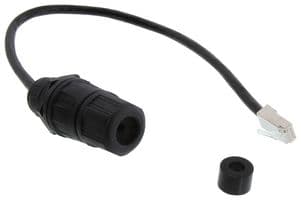 CG-C6-MF - L-COM - CG-C6-MF - IP68 RJ45 CAT6 RATED FEED-THROUGH CABLE GLAND WITH 12" RJ45 CABLE