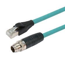 TRG610-T6T-1M - L-COM - TRG610-T6T-1M - SENSOR CORD, M12 8POS-RJ45 PLUG, 3.28FT