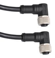 M12A04FR-12AFR-SD001 - AMPHENOL LTW - M12A04FR-12AFR-SD001 - CABLE ASSY, 4P M12 R/A RCPT-RCPT, 3.3FT