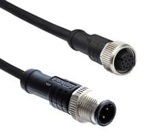 M12A08ML-12AFL-SD001 - AMPHENOL LTW - M12A08ML-12AFL-SD001 - CBL ASSY, 8P M12 PLUG-RECPT, 1M