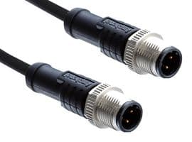 M12A08ML-12AML-SB002 - AMPHENOL LTW - M12A08ML-12AML-SB002 - CBL ASSY, 8P M12 PLUG-PLUG, 2M