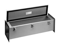 1487B12 - HAMMOND - 1487B12 - WIRING TROUGH, 2.5" X 2.5", STEEL, GREY