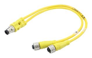 120068-0177 - MOLEX - 120068-0177 - SENSOR CORD, M12 PLUG-2X RCPT, 3.3FT