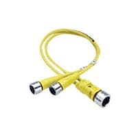 120068-0189 - MOLEX - 120068-0189 - SENSOR CORD, M12 PLUG-2X RCPT, 23.6"