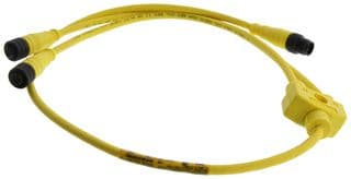 120068-0250 - MOLEX - 120068-0250 - Y-SPLITTER CORD, M12 PLUG-2 X RCPT/31.5"