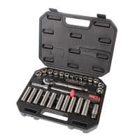 22-27105 - DURATOOL - 22-27105 - 38 Piece Socket Set with 1/4" and 1/2" Ratchets