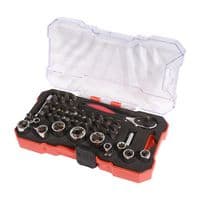 22-27115 - DURATOOL - 22-27115 - 42 Piece Socket and Bit Set with 1/4" Ratchet