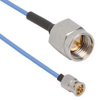 7038-0741. - AMPHENOL SV MICROWAVE - 7038-0741. - RF CABLE, SMPS QB JACK-SMA PLUG, 6"