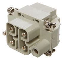10407910 - LAPP - 10407910 - HEAVY DUTY INSERT, PLUG, 4POS, 40A
