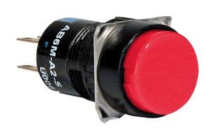 AB6M-M2P-R - IDEC - AB6M-M2P-R - PUSHBUTTON SW, DPDT, 1A, 120V, SOLDER/QC