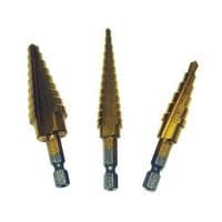 35326 - GRIP ON TOOLS - 35326 - Titanium Step Drill Set