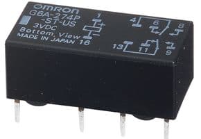 G6A274P-ST40-US-DC24 - OMRON ELECTRONIC COMPONENTS - G6A274P-ST40-US-DC24 - RELAY, SIGNAL, DPDT, 30VDC, 2A