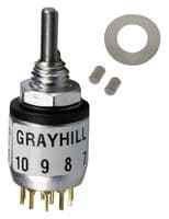 56D30-01-1-AJN.. - GRAYHILL - 56D30-01-1-AJN.. - SWITCH, ROTARY, SP12T, 200mA, 115V