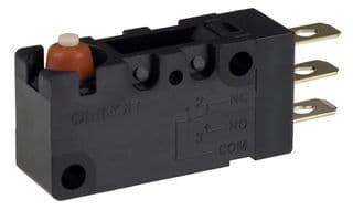 D2VW-5L2A-1MS - OMRON ELECTRONIC COMPONENTS - D2VW-5L2A-1MS - MICROSWITCH, ROLLER LEVER, SPDT 5A 250V