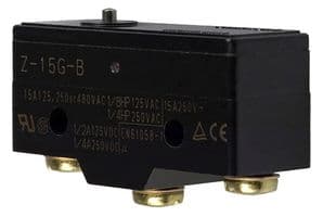 Z-15GQ22-B7-K - OMRON INDUSTRIAL AUTOMATION - Z-15GQ22-B7-K - MICRO SW, ROLLER PLUNGER, SPDT, 15A 250V