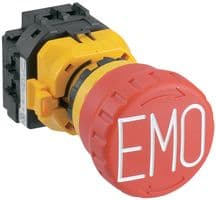 XW1E-BV411M-RH-EMO. - IDEC - XW1E-BV411M-RH-EMO. - SWITCH, EMERGENCY STOP, 1NO/1NC, 250VAC