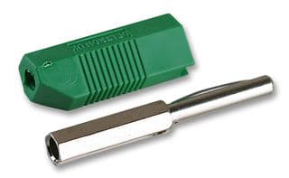 553-0400 - DELTRON COMPONENTS - 553-0400 - BANANA PLUG, 16A, SCREW, GREEN
