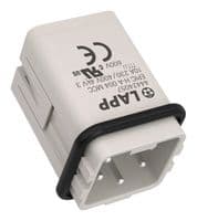 44424057 - LAPP - 44424057 - HEAVY DUTY INSERT, PLUG, 4+PE POS, 10A