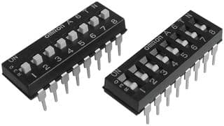 DEL-A6TN-3101 - OMRON - DEL-A6TN-3101 - DIP SWITCH, 3, SPST, FLUSH SLIDE