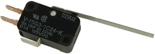 V-15G3-1C24-K - OMRON ELECTRONIC COMPONENTS - V-15G3-1C24-K - MICROSWITCH, HINGE LEVER, SPDT 15A 250V