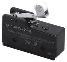 DZ-10GW22-1B. - OMRON INDUSTRIAL AUTOMATION - DZ-10GW22-1B. - MICROSWITCH, SHORT HINGE, DPDT, 250V, 10A