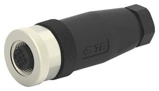 T4110001021-000 - AMP - TE CONNECTIVITY - T4110001021-000 - SENSOR CONNECTOR, RCPT, 2POS, M12, 250V
