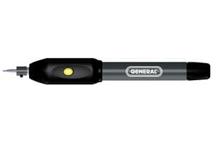 505. - GENERAL TOOLS - 505. - CORDLESS ENGRAVER, DIAMOND TIP BIT, 2 AAA