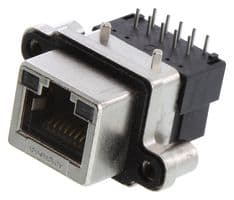 MRJ53A001 - AMPHENOL COMMUNICATIONS SOLUTIONS - MRJ53A001 - RUGGED RJ50 JACK, R/A, 10P10C, 1PORT, TH
