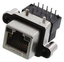 MRJ53A1M1 - AMPHENOL COMMUNICATIONS SOLUTIONS - MRJ53A1M1 - RUGGED RJ50 JACK, R/A, 10P10C, 1PORT, TH