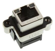 MRJ5381M1. - AMPHENOL COMMUNICATIONS SOLUTIONS - MRJ5381M1. - RJ45 ENET CONN, R/A, JACK, 8P8C, PANEL