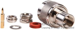 000-34025-RFX - AMPHENOL RF - 000-34025-RFX - RF/COAXIAL N PLUG STR 50 OHM CLAMP/SOLDER