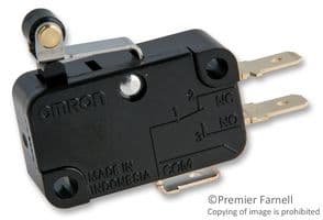 V-10G5-1C24-K - OMRON ELECTRONIC COMPONENTS - V-10G5-1C24-K - MICROSWITCH, ROLLER LEVER SPDT 10A 250V
