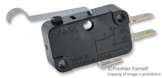 V15G41C25K - OMRON ELECTRONIC COMPONENTS - V15G41C25K - MICROSWITCH, ROLLER LEVER SPDT 15A 250V