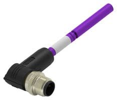 TAB62235501-001. - TE CONNECTIVITY - TAB62235501-001. - SENSOR CORD, 2P M12 PLUG-FREE END, 19.7"