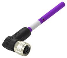 TAB62446501-001. - TE CONNECTIVITY - TAB62446501-001. - SENSOR CORD, 2P M12 RCPT-FREE END, 19.7"